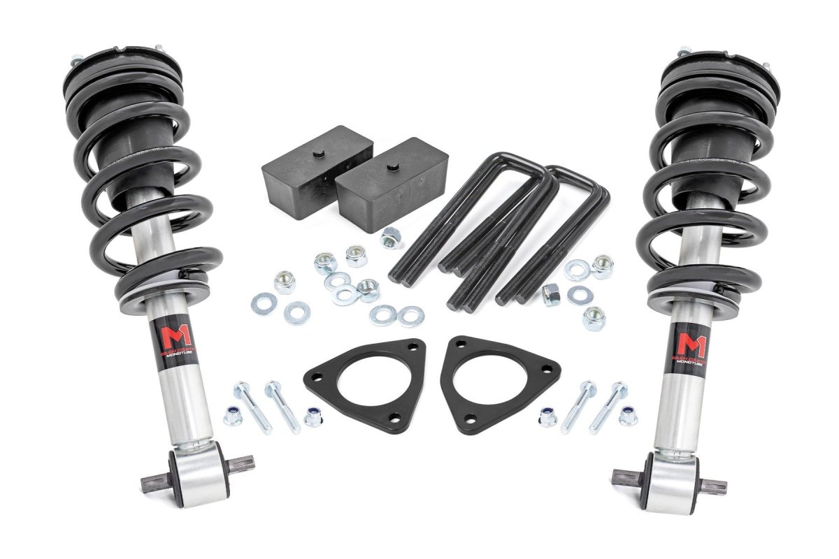 GMC Sierra 1500 Suspension Lift Kit - Rough Country - 2.5 Inch Lift Kit | M1 Strut | Alu/Cast Steel - '07-'16